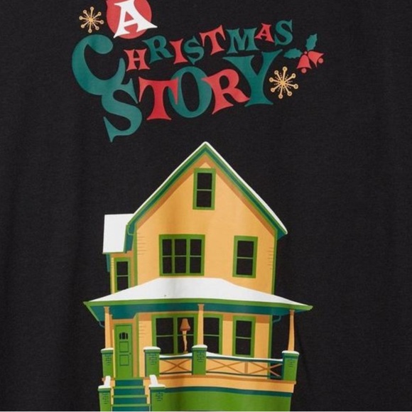 Warner Brothers A Christmas Story Classic Fit Raglan Top - Picture 4 of 4